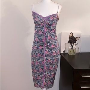 Vintage Silk Midi dress in size 8